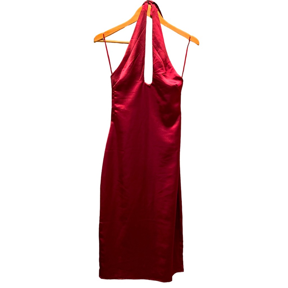**Sale**Jason Wu NWT Gorgeous Garnet colored Halter Midi Dress size XS